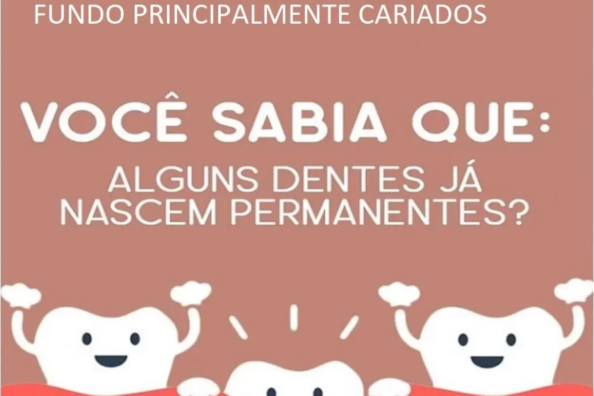 Alguns dentes já nascem permanentes