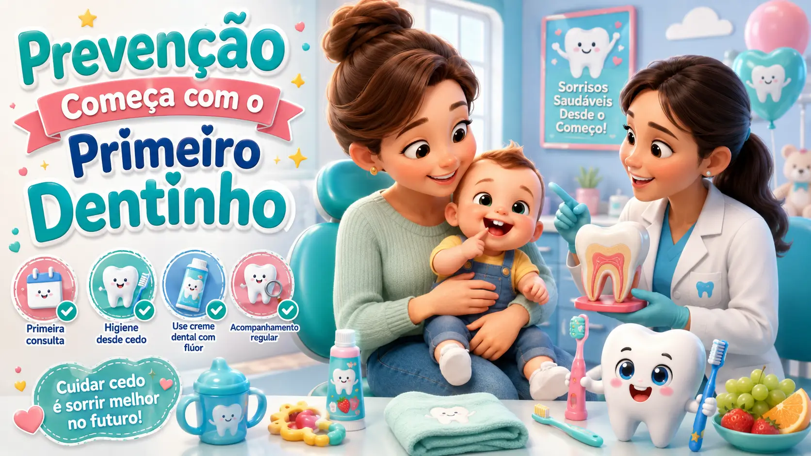 Prevenção Começa com o Primeiro Dentinho