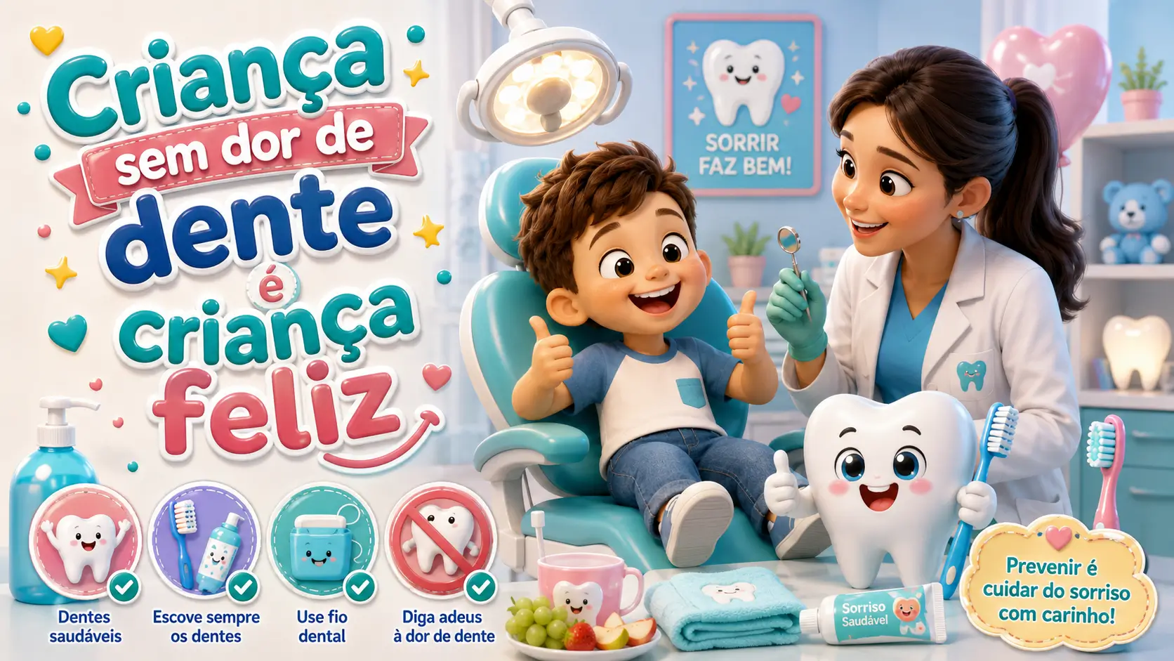 Criança Sem Dor de Dente é Criança Feliz